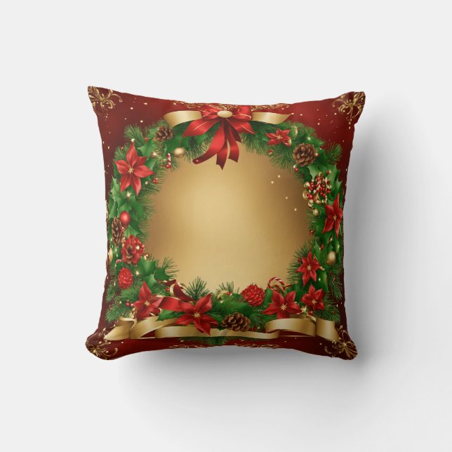 Dreamy Jul Watercolor Pillows & Throws Kudde (Framsida)