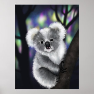 Dreamy Koala i en "Enchanted Forest" Poster