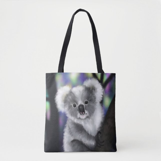 Dreamy Koala i en "Enchanted Forest" Tygkasse (Framsida)