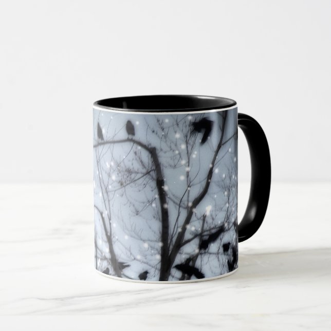 Dreamy Kråka Snowfall Mugg (Framsida höger)