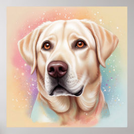 Dreamy Labrador Retriever Magic Porträtt Poster