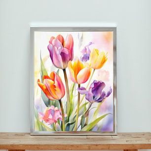 Dreamy Ligcape med blommande blommor Fototryck