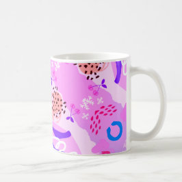 Dreamy Lila Abstrakt Mugg