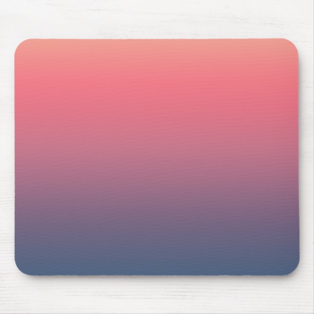 Dreamy Lila Blue & Rosa Gradient Mousepad Musmatta (Framsidan)