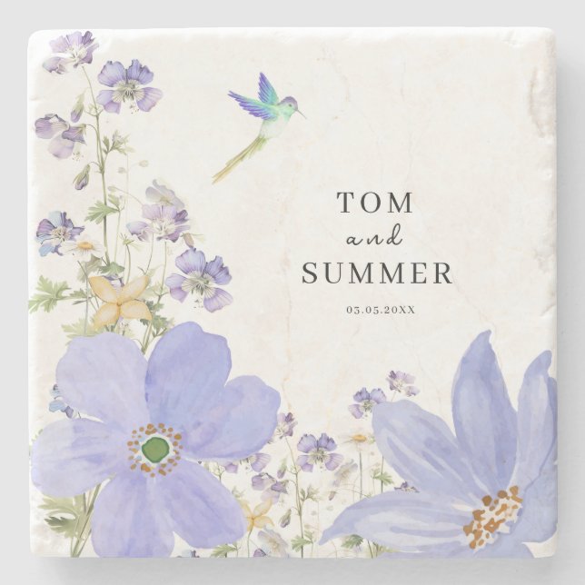 Dreamy Lilac Wedding Stenunderlägg (Framsidan)