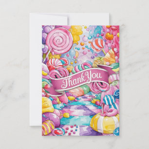 Dreamy Little Candyland tack du kort
