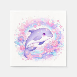 Dreamy Little Dolphin Baby Shower Pappersservett