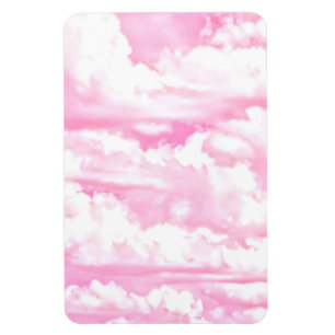 Dreamy Lycklig Rosa Clouds Magnet