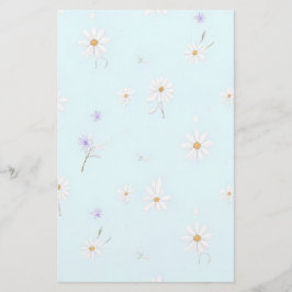 Dreamy Mint Meadow Brevpapper