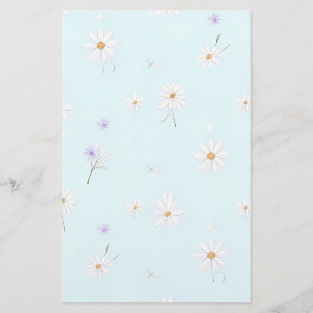 Dreamy Mint Meadow Brevpapper (Framsida)