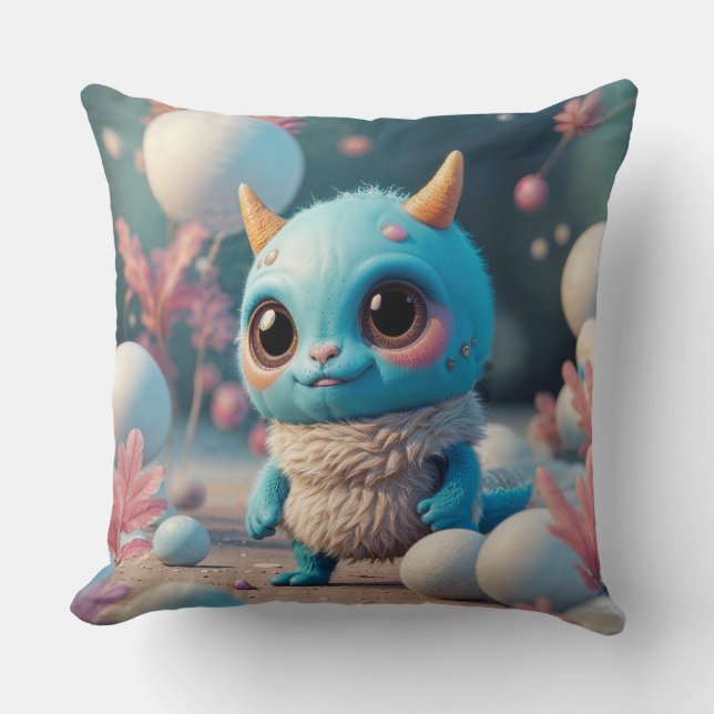 Dreamy Monster Pillowcase Kudde (Framsida)