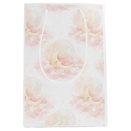 Dreamy Moon Baby Shower Gift Bag, Pink Celestial N