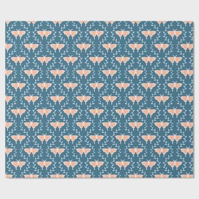 Dreamy Moths & Vines - Whimsical Presentpapper (Platt)