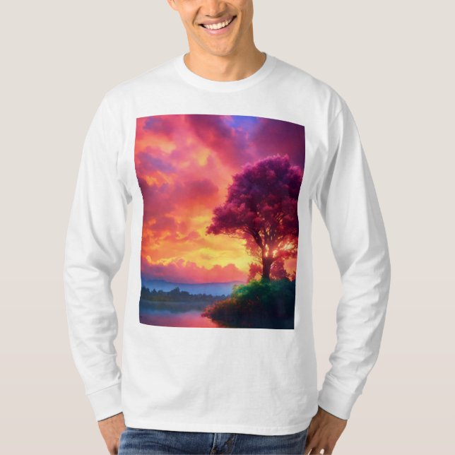 Dreamy Nature-Inspired T-Shirt Design (Framsida)