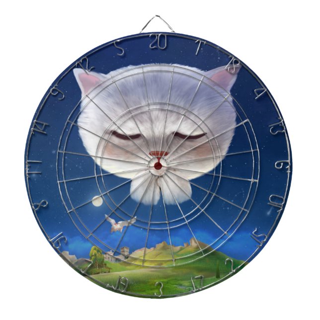 Dreamy Night Himlar med Cat Darttavla (Framsidan)