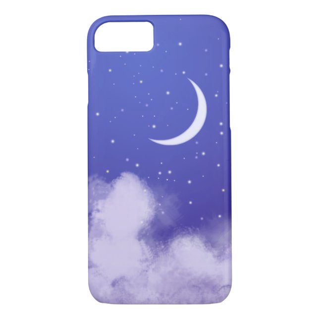 Dreamy Night Himlar med Crescent Måne Case-Mate iPhone Skal (Baksida)