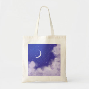 Dreamy Night Himlar med Crescent Måne Tygkasse