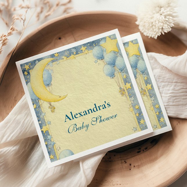 Dreamy Night Himmel Baby Shower Pappersservett (Skapare uppladdad)