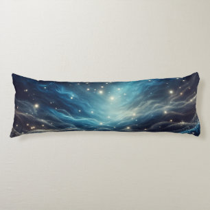 Dreamy Night Himmel - med Sparkles och Silver Swir Kroppskudde