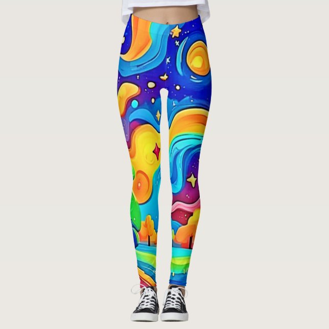 Dreamy Night: Starry Ligcape Leggings (Framsida)