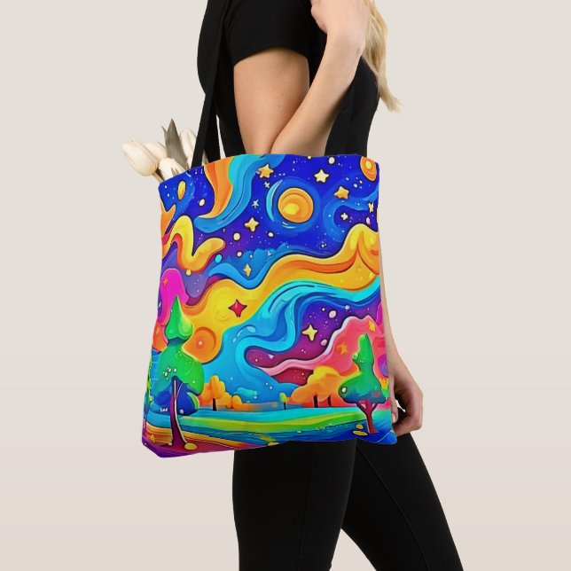 Dreamy Night: Starry Ligcape Tygkasse (Närbild)