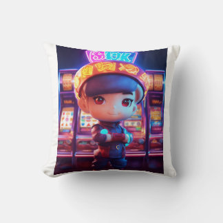 Dreamy Nights: Cute Girl Pillow Kudde