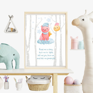 Dreamy Nights med Piggy och Måne Poster