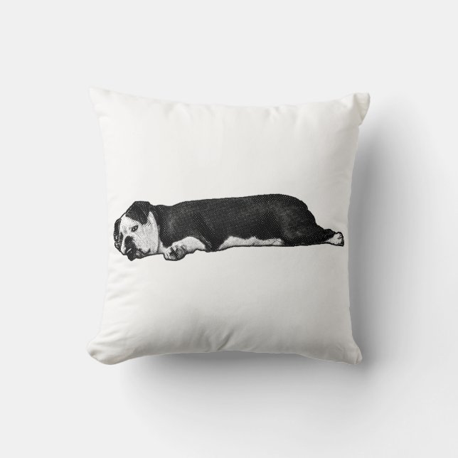 Dreamy Nook Bulldog Kudde (Framsida)
