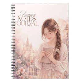 Dreamy Notes Journal –  floral giral notebook  Anteckningsbok