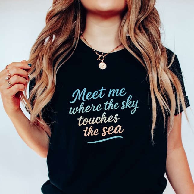 Dreamy Ocean Sunset; Sky Touches the Sea T Shirt (Skapare uppladdad)