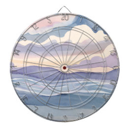 Dreamy Ocean Waves | Watercolor Darttavla