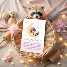 Dreamy over Måne Raccoon Girl Baby Shower
