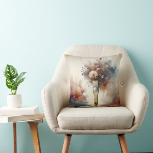 Dreamy Paintbrush Flower Bunch Kudde