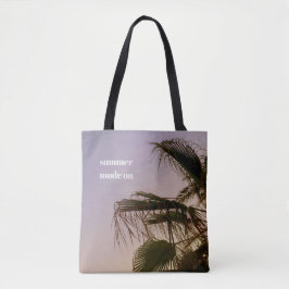 Dreamy Palm Tree Pastel Sunset Aesthetic Tygkasse