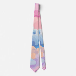 Dreamy Pastel Abstrakt Cloud Mönster i Watercolor Slips