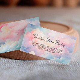 Dreamy Pastel Bokar for Baby Shower Tilläggskort
