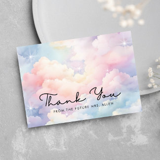 Dreamy Pastel Cloud Möhippa Tack Kort
