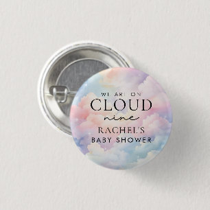 Dreamy Pastel Cloud Nine Baby Shower Knapp