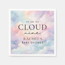Dreamy Pastel Cloud Nine Baby Shower Pappersservett