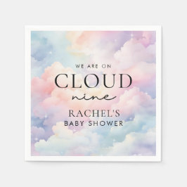 Dreamy Pastel Cloud Nine Baby Shower Pappersservett