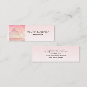 Dreamy Pastel Mountain liggande Mini Visitkort