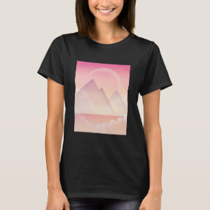 Dreamy Pastel Mountain liggande T Shirt