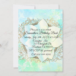 Dreamy Pastels Lotus Flower Inbjudningar