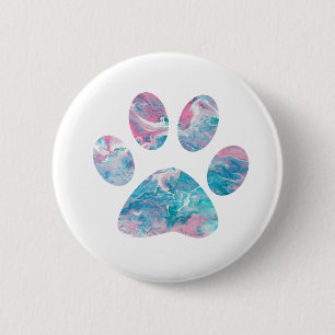 Dreamy Pawprint-emblem Knapp
