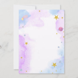 Dreamy Pink Unicorn Birthday Invitation Inbjudningar