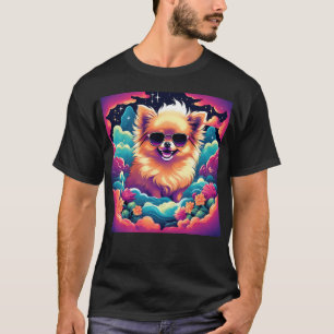 Dreamy Pommern-Hund med solglasögon T Shirt