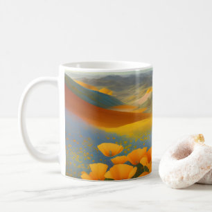 Dreamy Poppies Digital Art Kaffemugg
