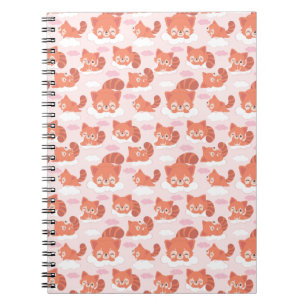 Dreamy Red Panda Spiral Photo Notebook Anteckningsbok