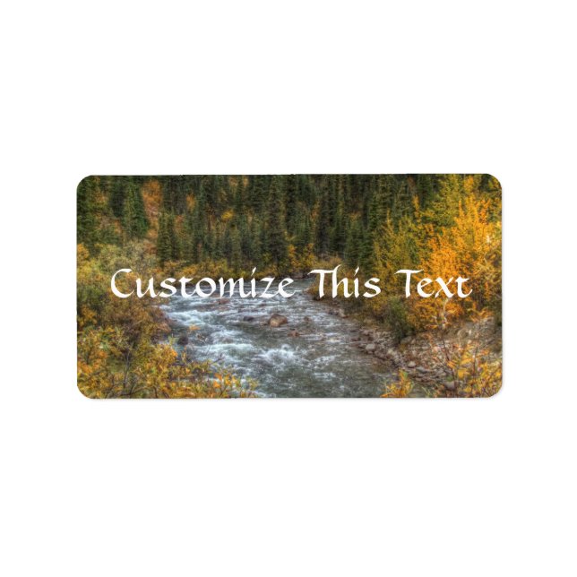 Dreamy River Adressetikett (Framsidan)