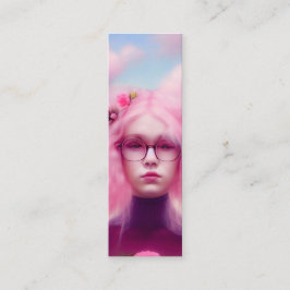 Dreamy Rosa Bookmark Mini Visitkort